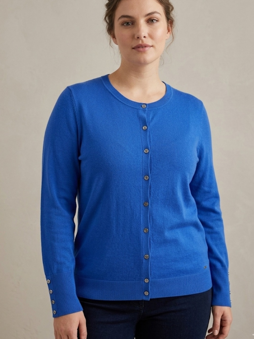 12 Tommy Hilfiger Button‑Front Knit Top Size L | Preppy Minimalist Elevated